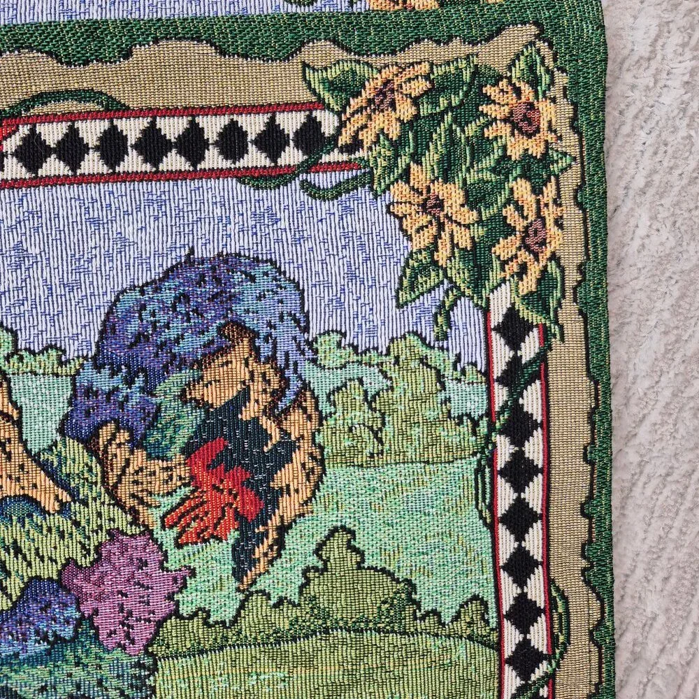 Tapestry Tassel Rooster Table Runner & 4 Placemats